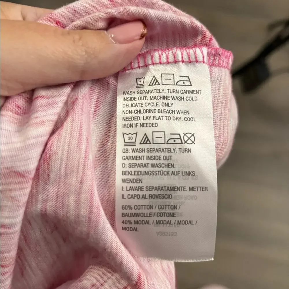 Belle by Kim Gravel Pink Camo Tie Front Cardigan Medium - Picture 6 of 6